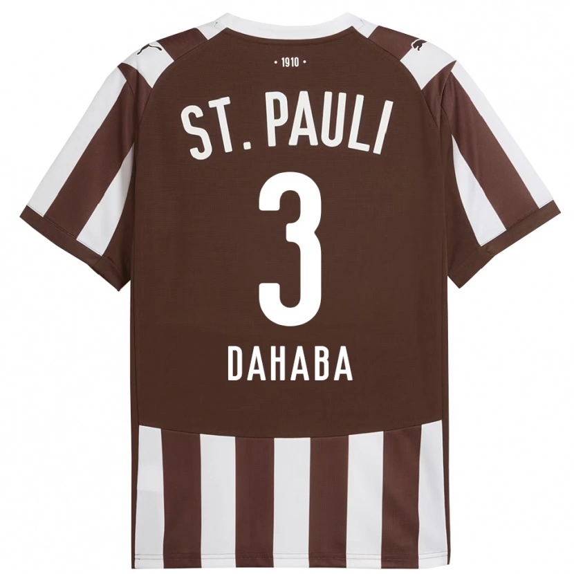 Danxen Heren Muhammad Dahaba #3 Koffie Wit Thuisshirt Thuistenue 2025/26 T-Shirt