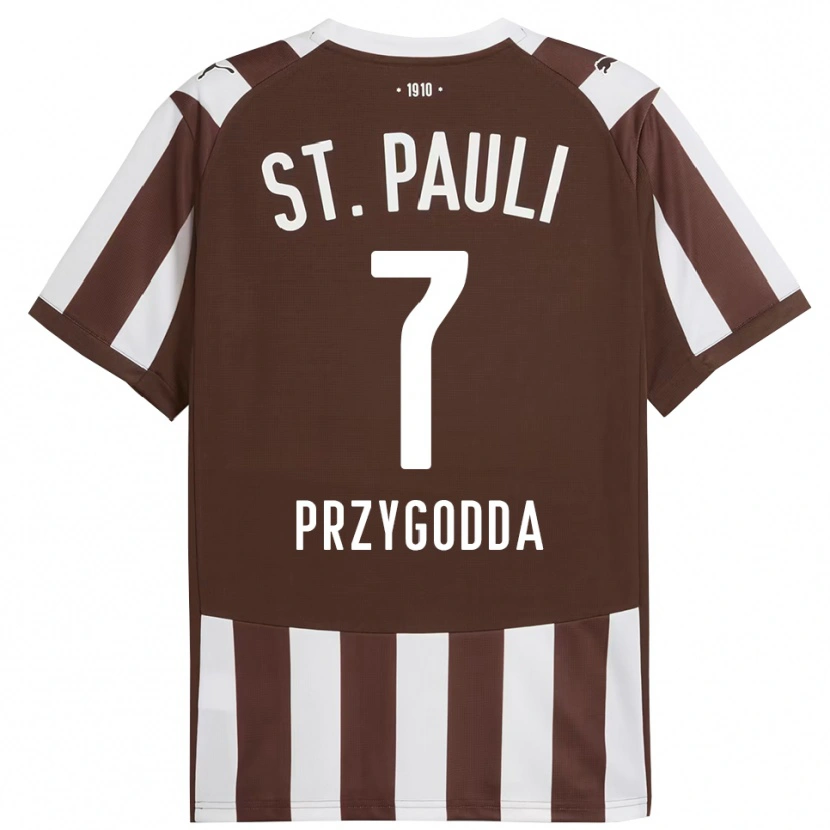 Danxen Heren Claudio Fabrizio Gonzalez Przygodda #7 Koffie Wit Thuisshirt Thuistenue 2025/26 T-Shirt