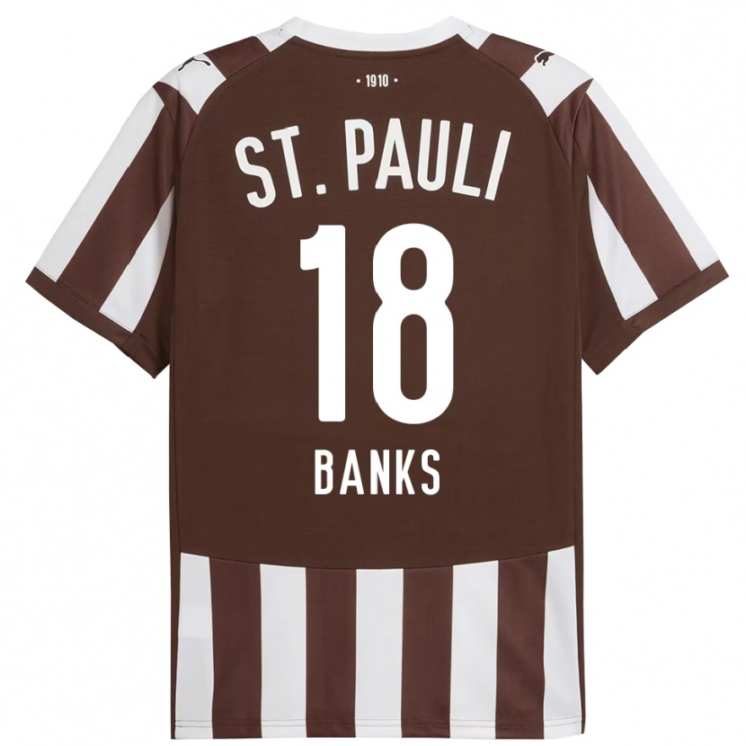 Danxen Heren Scott Banks #18 Koffie Wit Thuisshirt Thuistenue 2025/26 T-Shirt
