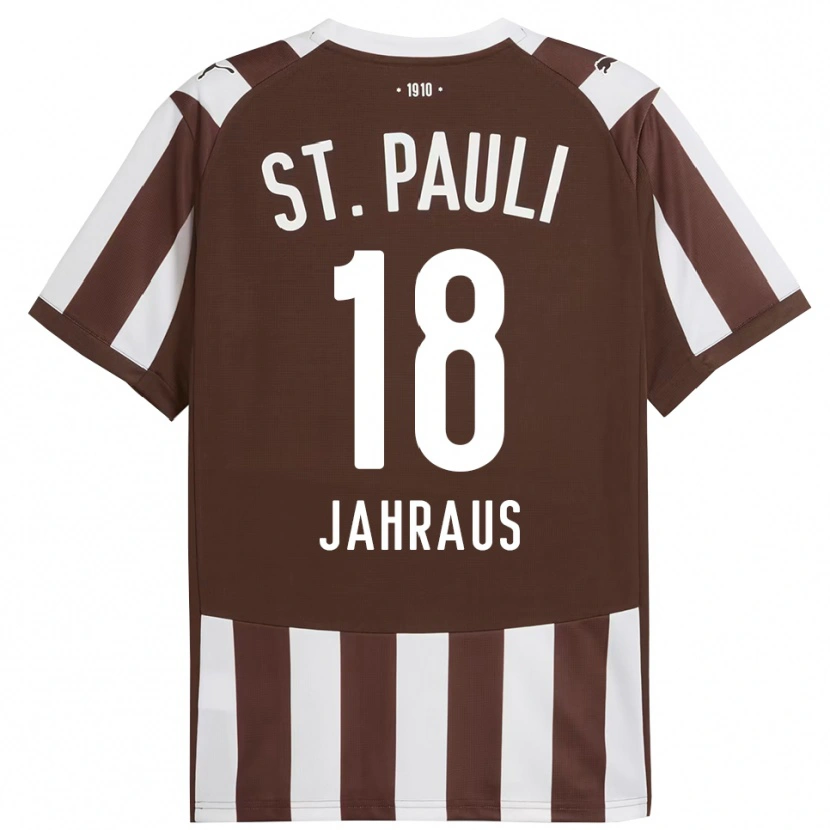 Danxen Heren Luis Jahraus #18 Koffie Wit Thuisshirt Thuistenue 2025/26 T-Shirt