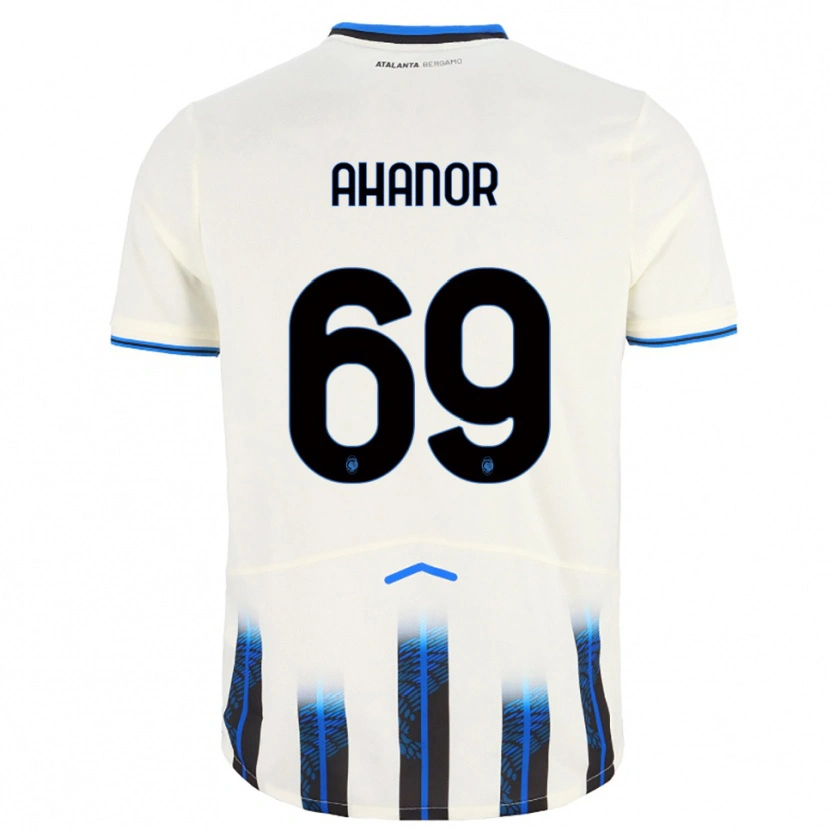 Danxen Heren Honest Ahanor #69 Wit Blauw Uitshirt Uittenue 2025/26 T-Shirt
