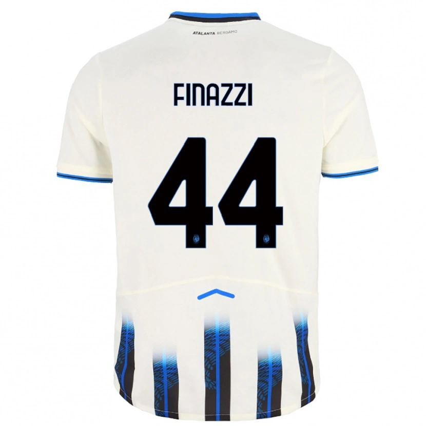 Danxen Heren Riccardo Finazzi #44 Wit Blauw Uitshirt Uittenue 2025/26 T-Shirt
