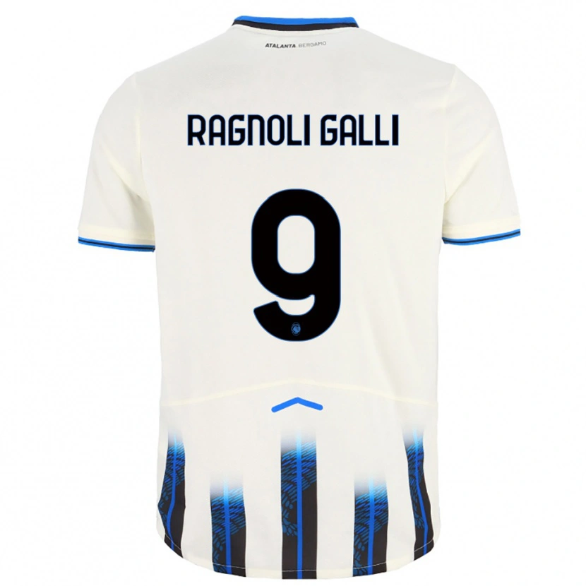 Danxen Heren Federico Ragnoli Galli #9 Wit Blauw Uitshirt Uittenue 2025/26 T-Shirt