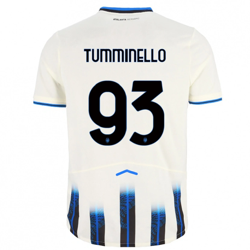 Danxen Heren Marco Tumminello #93 Wit Blauw Uitshirt Uittenue 2025/26 T-Shirt