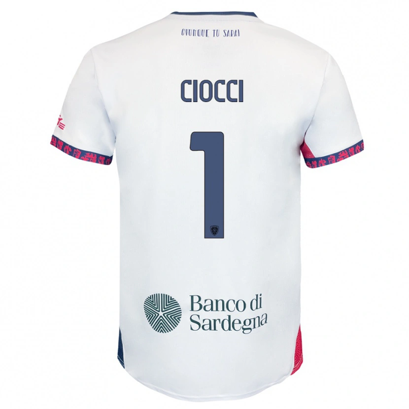 Danxen Heren Giuseppe Ciocci #1 Wit Marineblauw Rood Uitshirt Uittenue 2025/26 T-Shirt