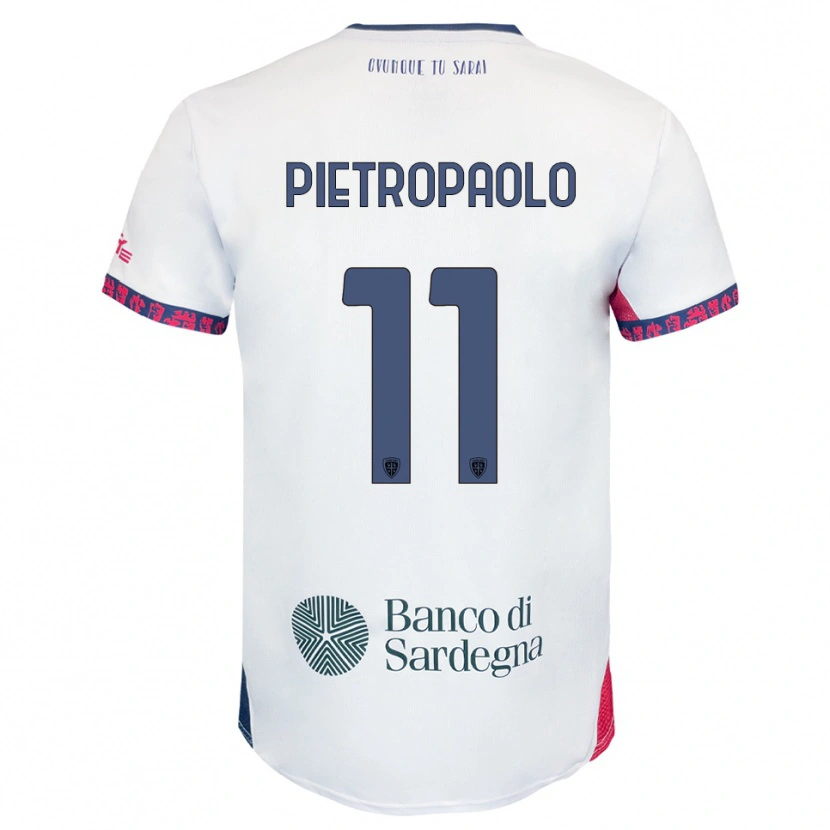 Danxen Heren Mario Pietropaolo #11 Wit Marineblauw Rood Uitshirt Uittenue 2025/26 T-Shirt