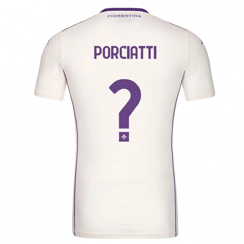 Danxen Heren Filippo Porciatti #0 Wit Paars Rood Uitshirt Uittenue 2025/26 T-Shirt