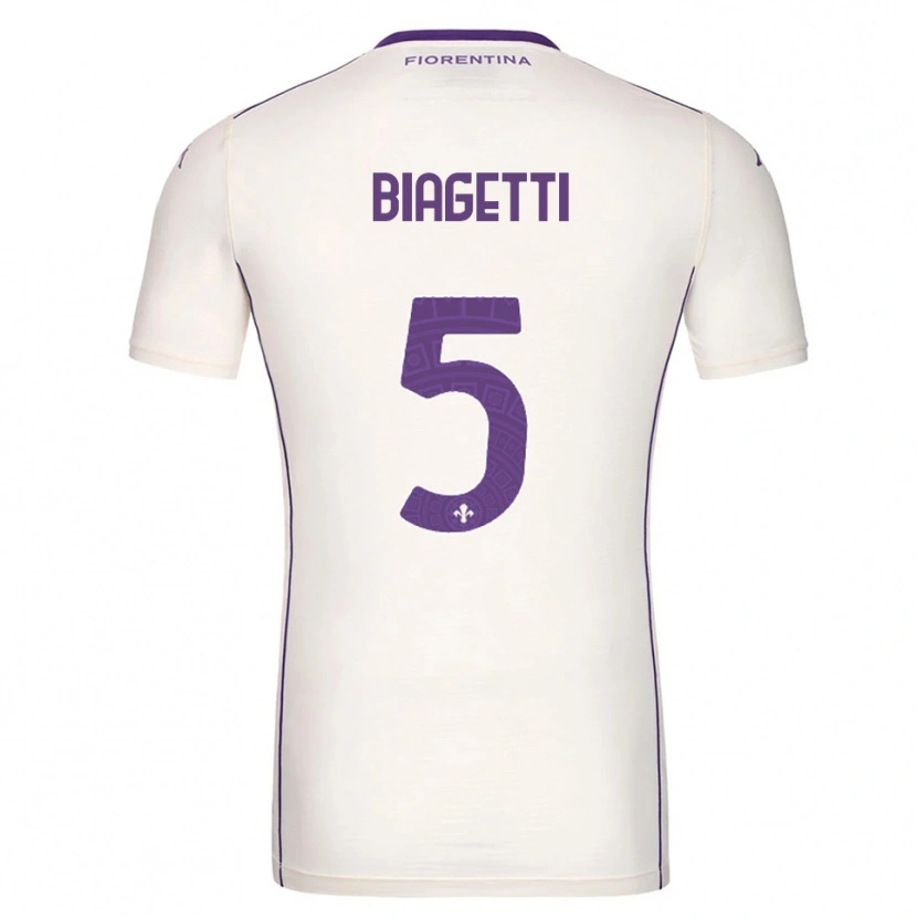 Danxen Heren Christian Biagetti #5 Wit Paars Rood Uitshirt Uittenue 2025/26 T-Shirt