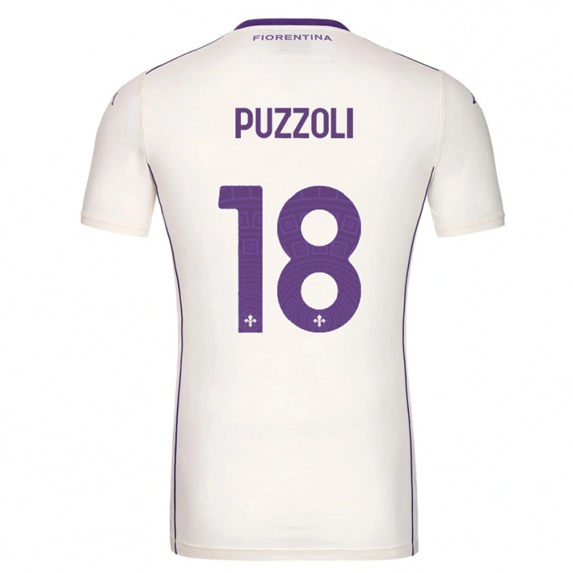 Danxen Heren Giorgio Puzzoli #18 Wit Paars Rood Uitshirt Uittenue 2025/26 T-Shirt