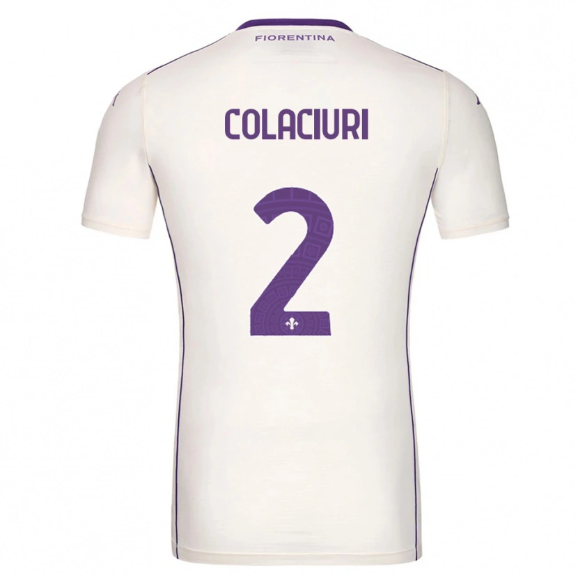 Danxen Heren Gabriele Colaciuri #2 Wit Paars Rood Uitshirt Uittenue 2025/26 T-Shirt