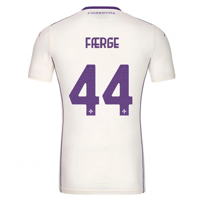 Danxen Heren Emma Skou Færge #44 Wit Paars Rood Uitshirt Uittenue 2025/26 T-Shirt
