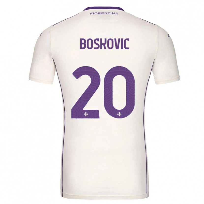 Danxen Heren Matko Boskovic #20 Wit Paars Rood Uitshirt Uittenue 2025/26 T-Shirt