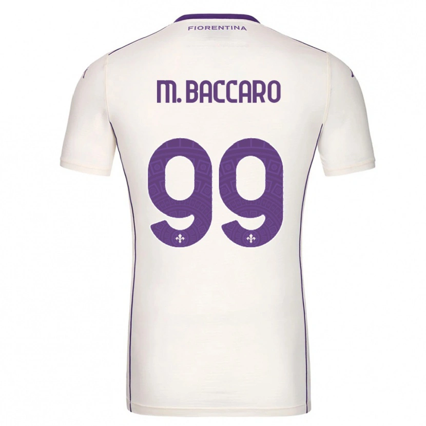 Danxen Heren Giulia Maria Baccaro #99 Wit Paars Rood Uitshirt Uittenue 2025/26 T-Shirt