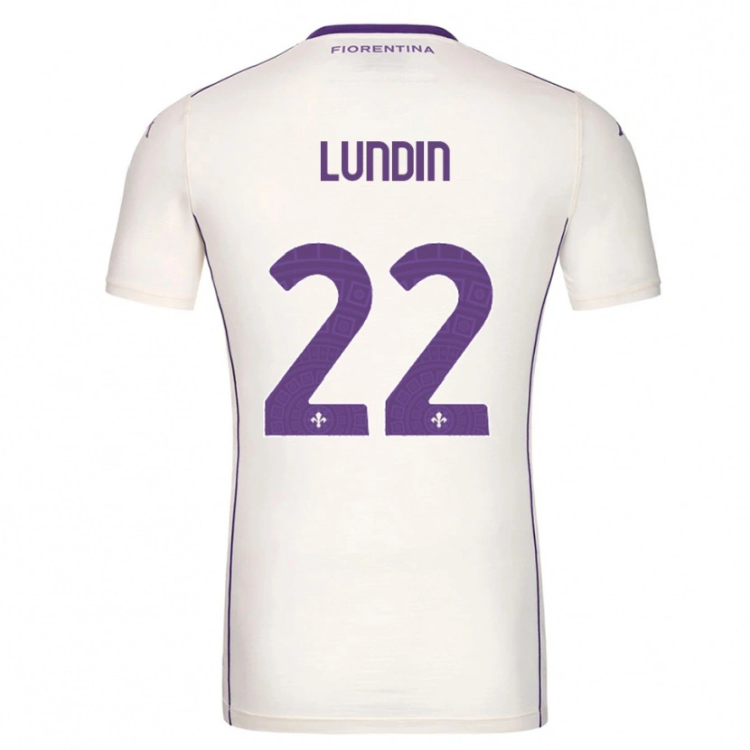 Danxen Heren Karin Lundin #22 Wit Paars Rood Uitshirt Uittenue 2025/26 T-Shirt