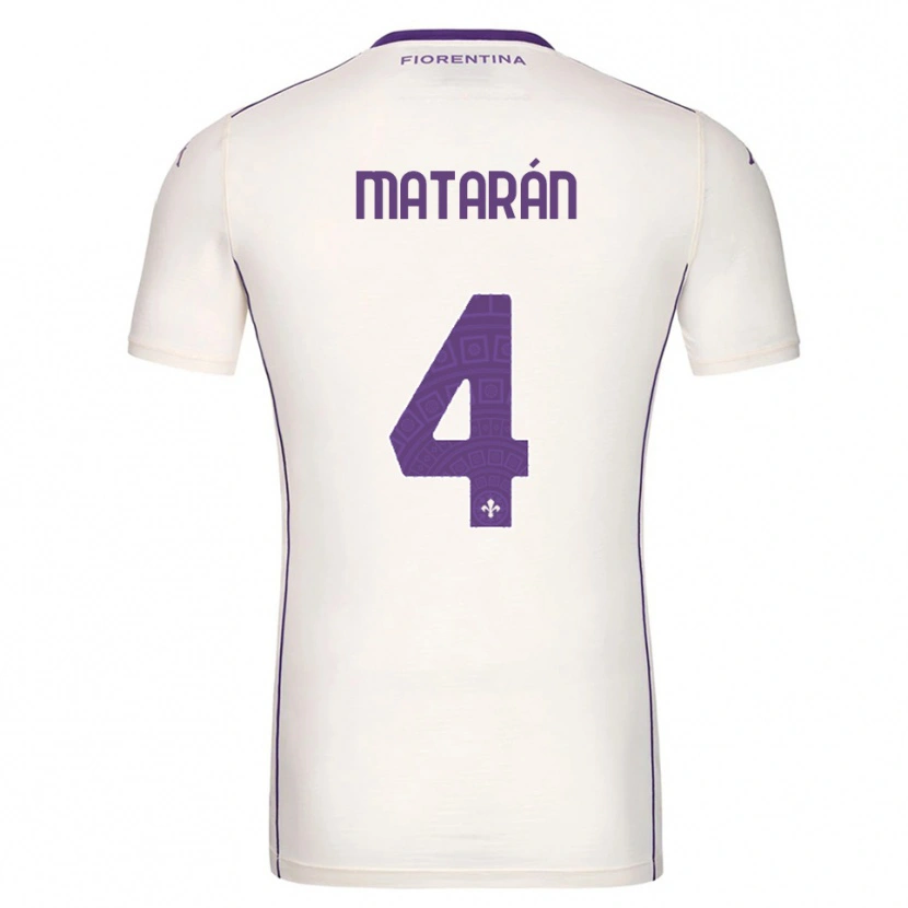 Danxen Heren Federico Matarán #4 Wit Paars Rood Uitshirt Uittenue 2025/26 T-Shirt