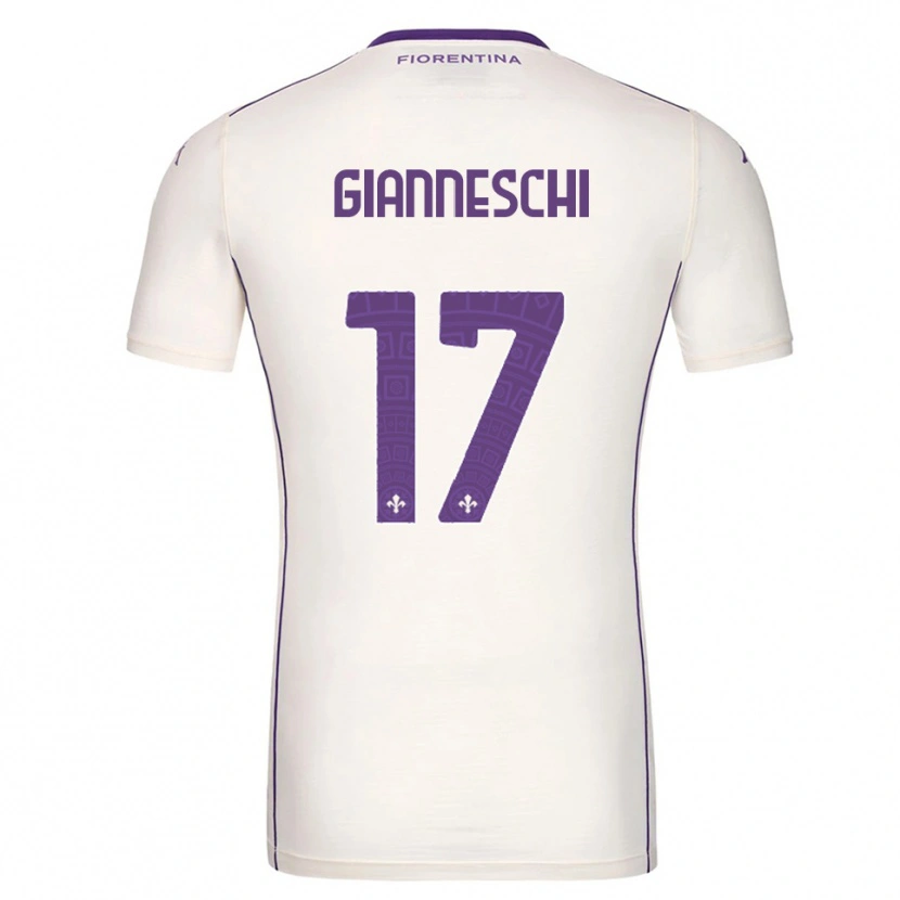 Danxen Heren Noah Gianneschi #17 Wit Paars Rood Uitshirt Uittenue 2025/26 T-Shirt