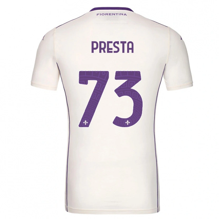 Danxen Heren Francesco Presta #73 Wit Paars Rood Uitshirt Uittenue 2025/26 T-Shirt