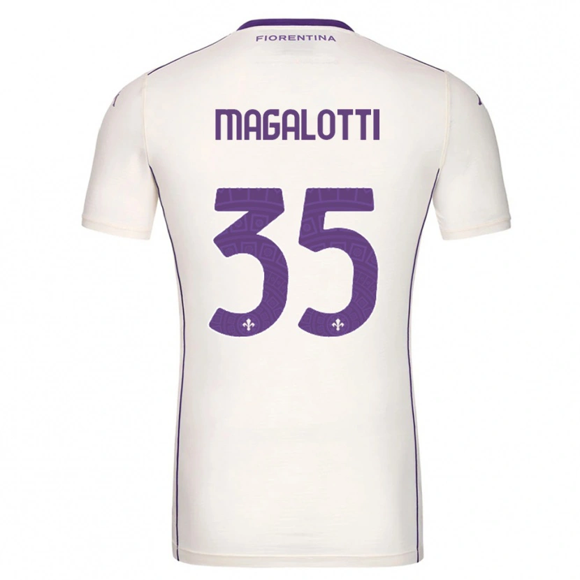 Danxen Heren Mattia Magalotti #35 Wit Paars Rood Uitshirt Uittenue 2025/26 T-Shirt
