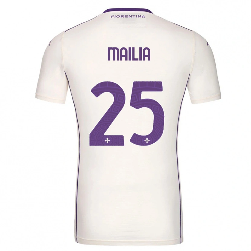 Danxen Heren Siria Mailia #25 Wit Paars Rood Uitshirt Uittenue 2025/26 T-Shirt