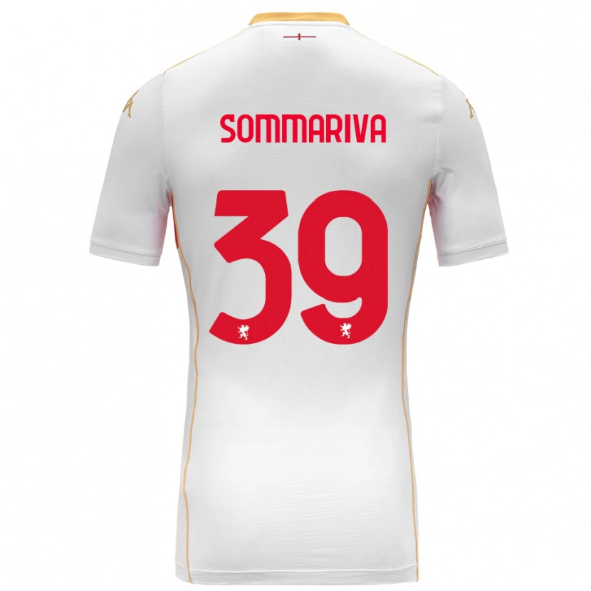 Danxen Heren Daniele Sommariva #39 Wit Rood Uitshirt Uittenue 2025/26 T-Shirt