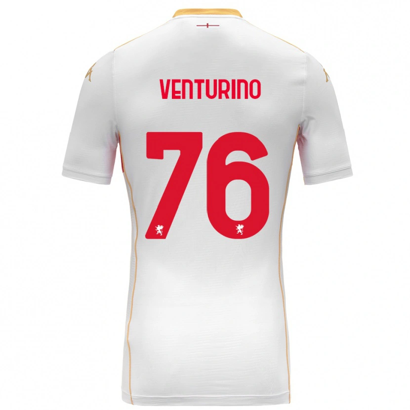 Danxen Heren Lorenzo Venturino #76 Wit Rood Uitshirt Uittenue 2025/26 T-Shirt