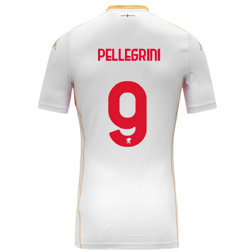 Danxen Heren Fernando Pellegrini #9 Wit Rood Uitshirt Uittenue 2025/26 T-Shirt
