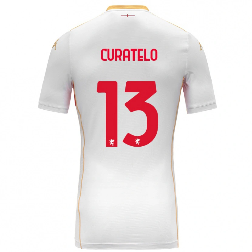 Danxen Heren Andrea Curatelo #13 Wit Rood Uitshirt Uittenue 2025/26 T-Shirt
