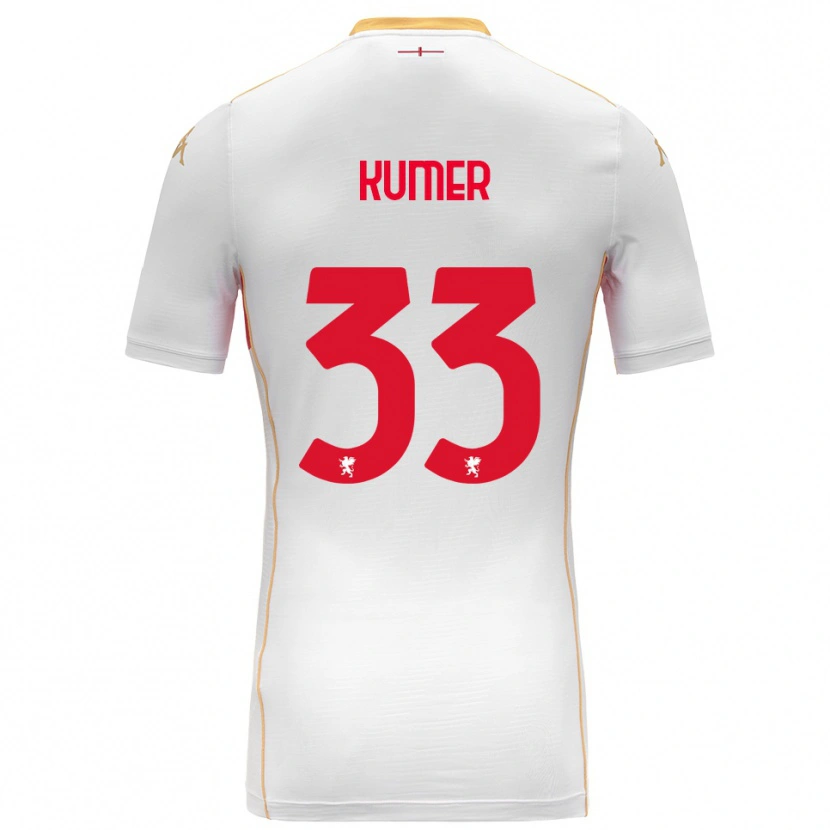 Danxen Heren Alin Kumer Celik #33 Wit Rood Uitshirt Uittenue 2025/26 T-Shirt
