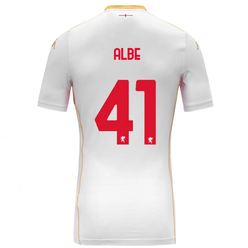 Danxen Heren Salem Albè #41 Wit Rood Uitshirt Uittenue 2025/26 T-Shirt