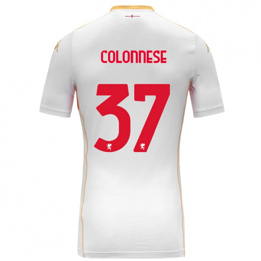 Danxen Heren Lorenzo Colonnese #37 Wit Rood Uitshirt Uittenue 2025/26 T-Shirt