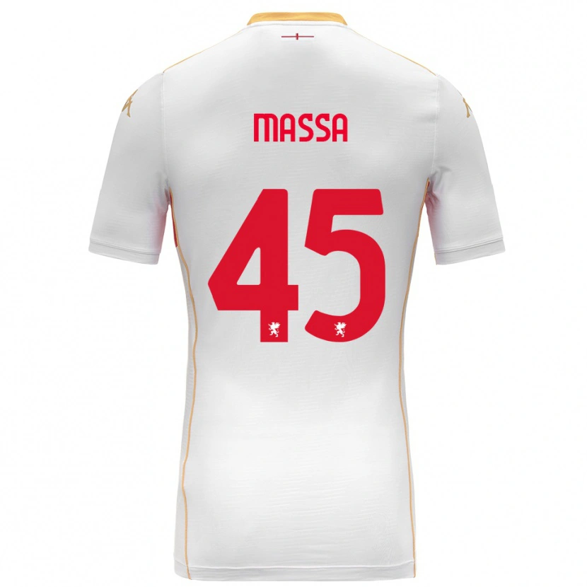 Danxen Heren Alessandra Massa #45 Wit Rood Uitshirt Uittenue 2025/26 T-Shirt