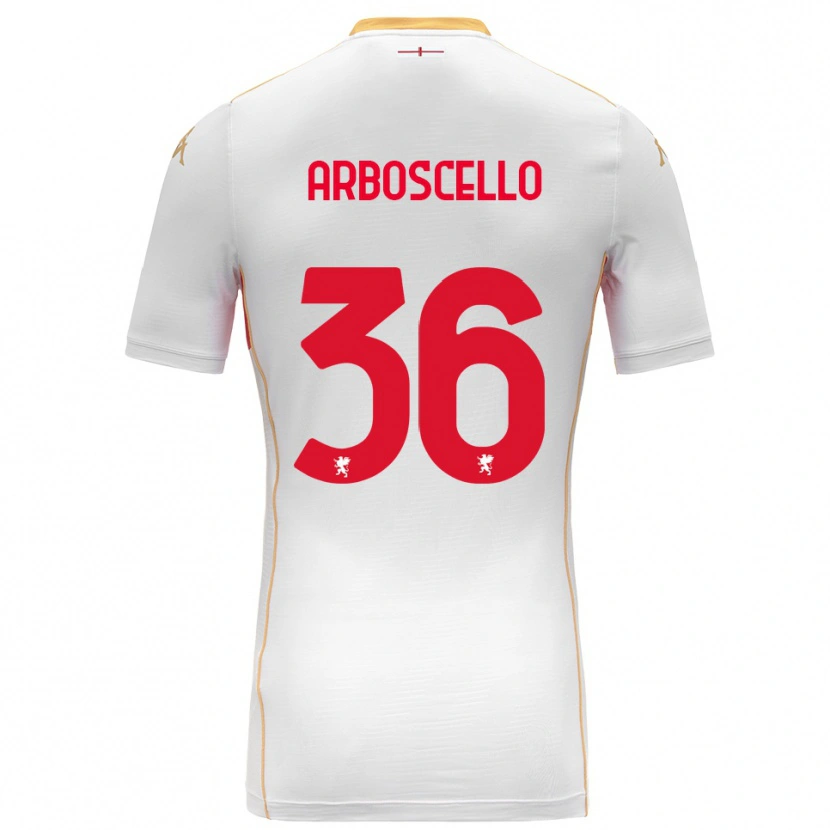 Danxen Heren Riccardo Arboscello #36 Wit Rood Uitshirt Uittenue 2025/26 T-Shirt
