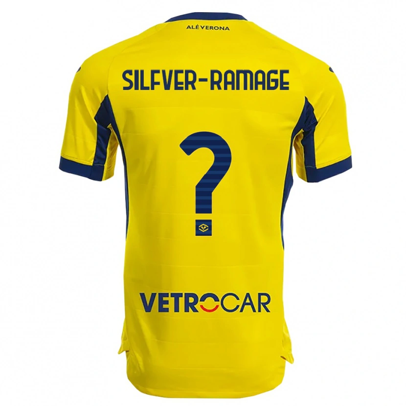 Danxen Heren William Silfver-Ramage #0 Geel Marineblauw Uitshirt Uittenue 2025/26 T-Shirt