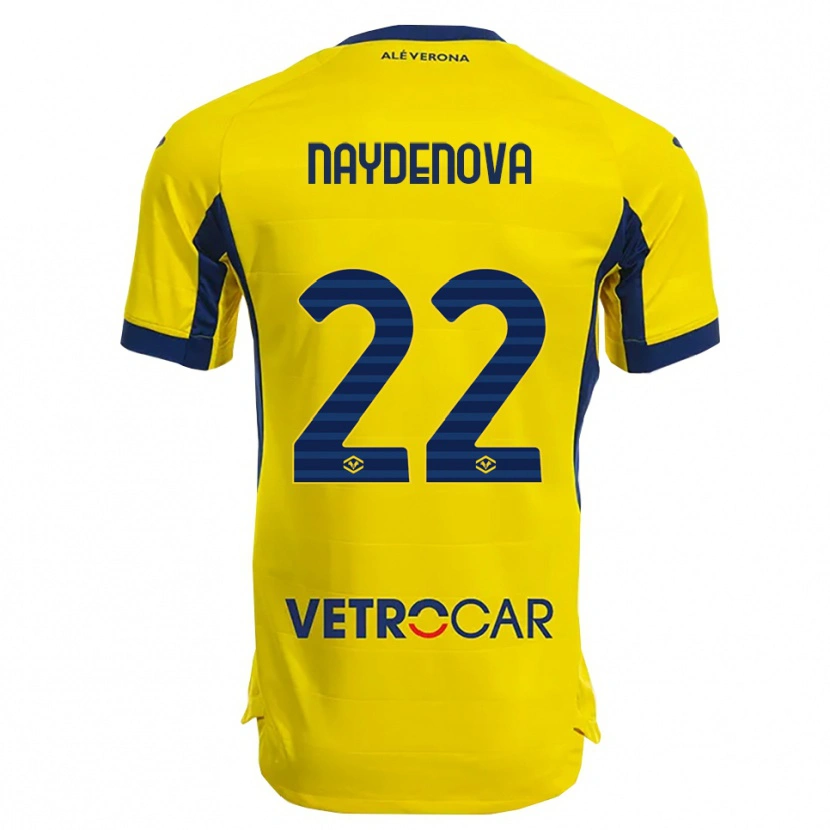 Danxen Heren Ivana Naydenova #22 Geel Marineblauw Uitshirt Uittenue 2025/26 T-Shirt
