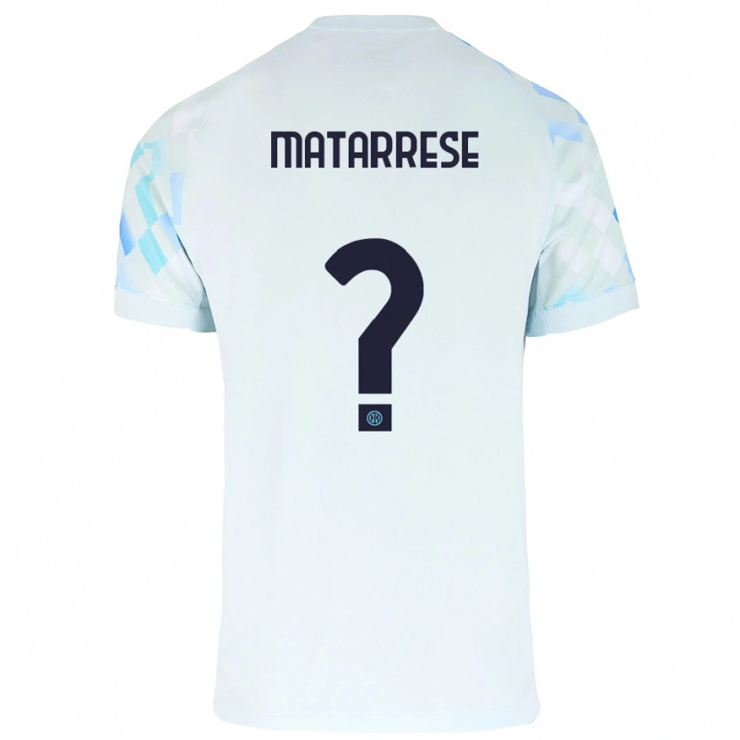 Danxen Heren Thomas Matarrese #0 Wit Blauw Uitshirt Uittenue 2025/26 T-Shirt