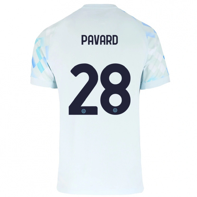 Danxen Heren Benjamin Pavard #28 Wit Blauw Uitshirt Uittenue 2025/26 T-Shirt