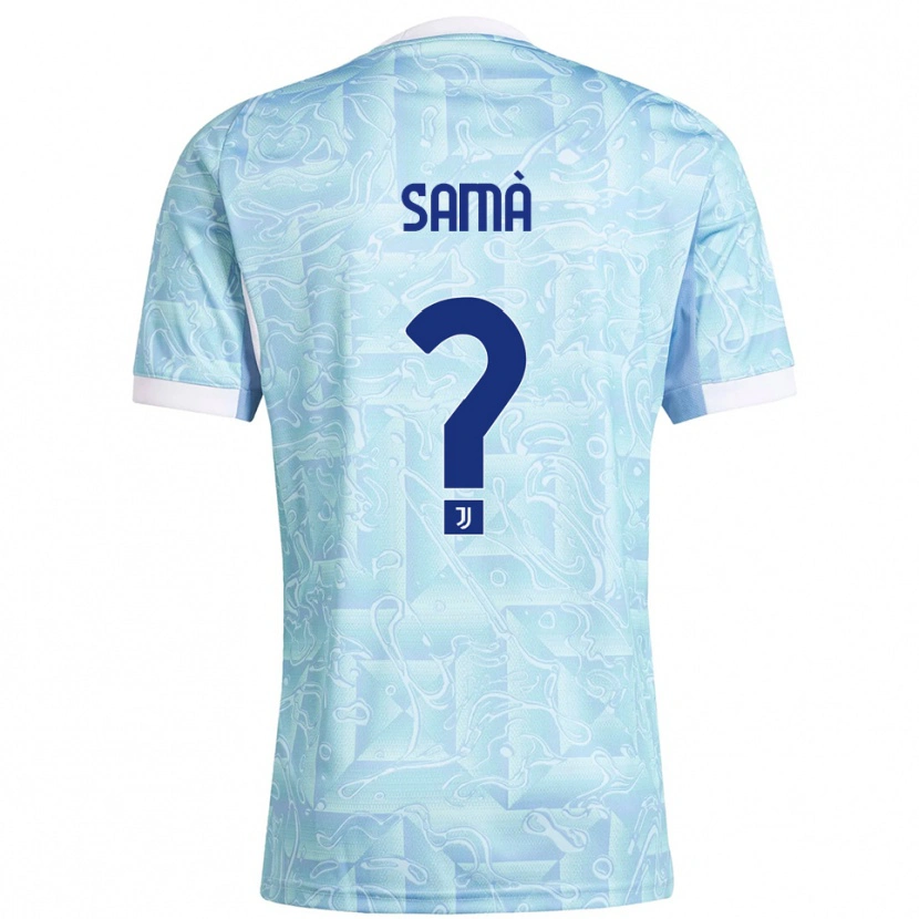 Danxen Heren Alberto Samà #0 Hemelblauw Geel Uitshirt Uittenue 2025/26 T-Shirt