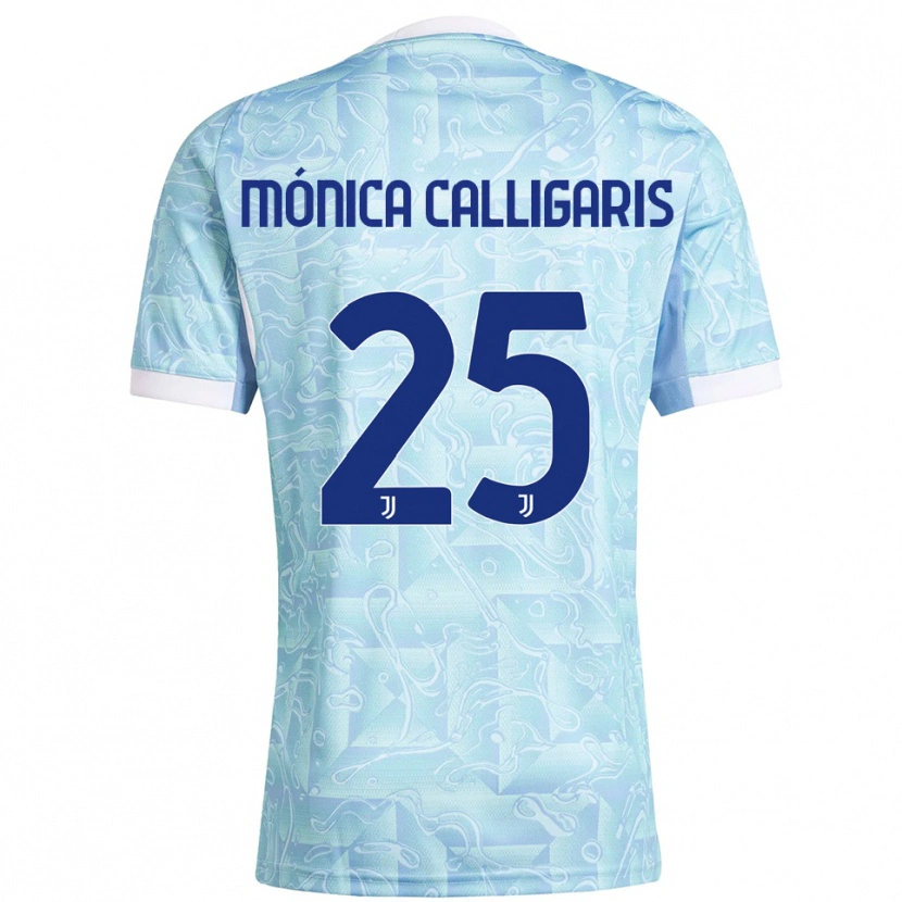 Danxen Heren Viola Mónica Calligaris #25 Hemelblauw Geel Uitshirt Uittenue 2025/26 T-Shirt