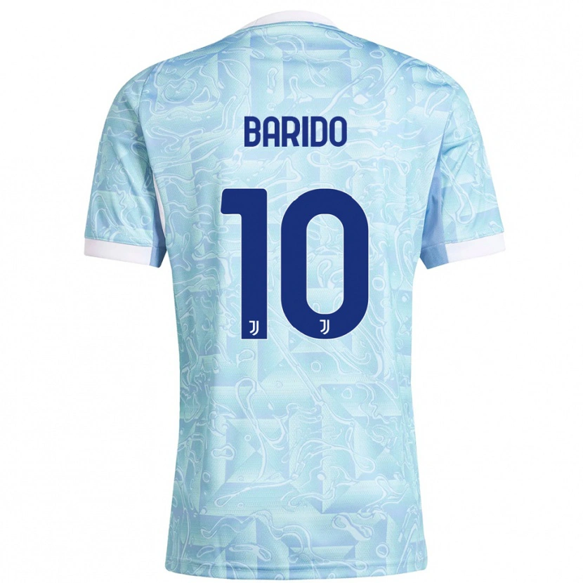 Danxen Heren Francisco Baridó #10 Hemelblauw Geel Uitshirt Uittenue 2025/26 T-Shirt