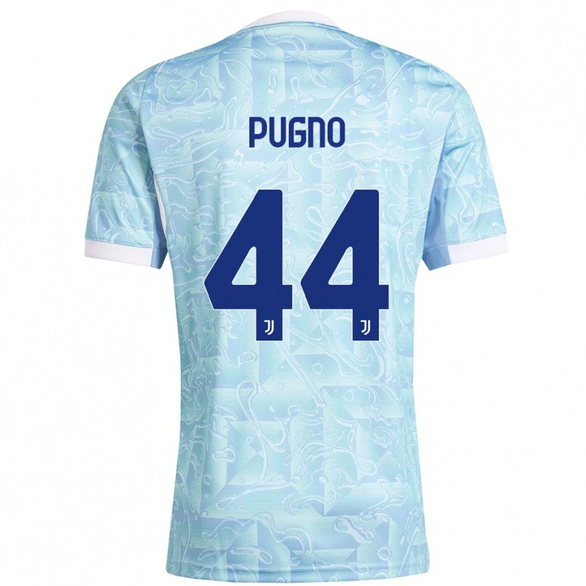 Danxen Heren Diego Pugno #44 Hemelblauw Geel Uitshirt Uittenue 2025/26 T-Shirt