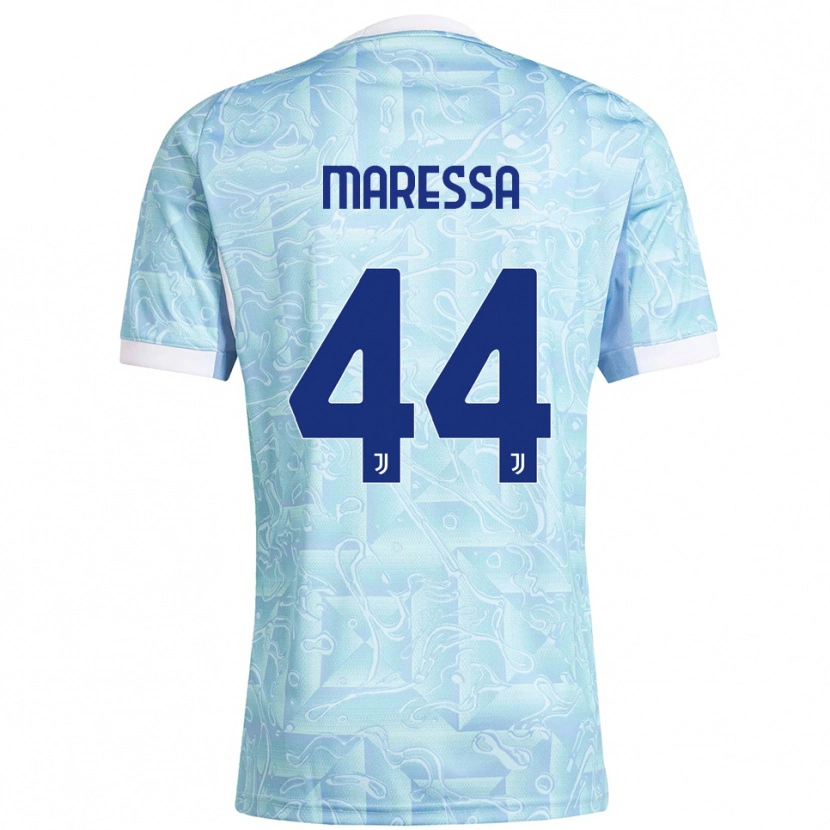 Danxen Heren Tommaso Maressa #44 Hemelblauw Geel Uitshirt Uittenue 2025/26 T-Shirt