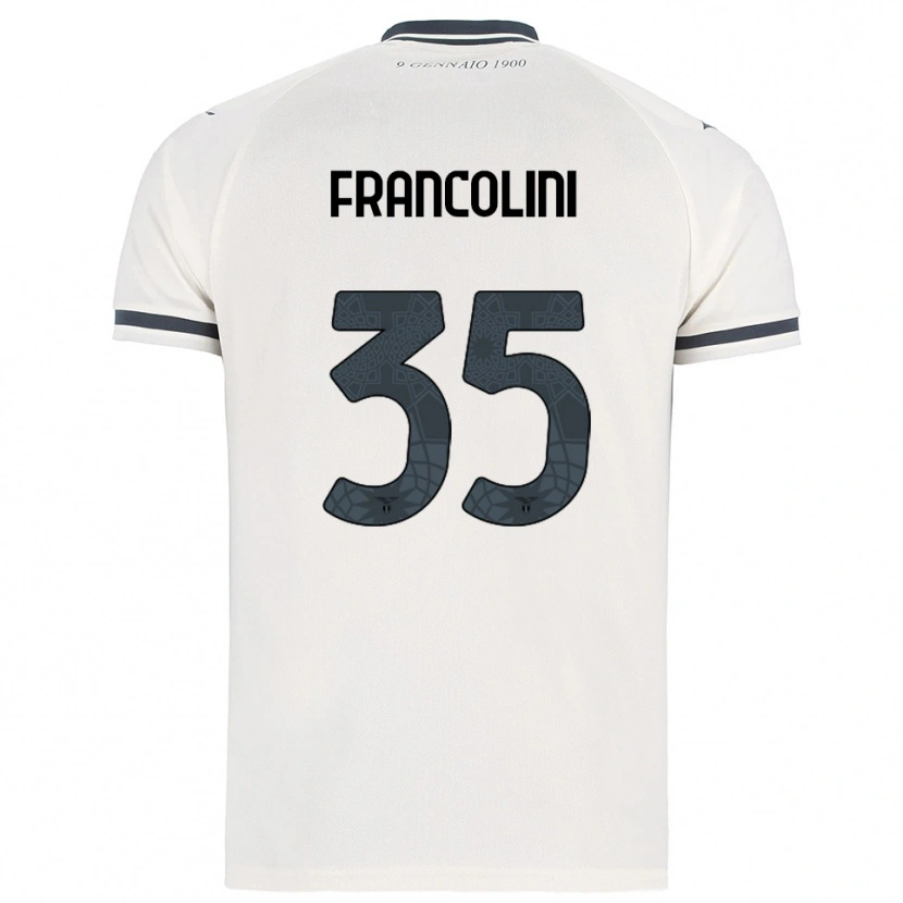 Danxen Heren Alice Francolini #35 Wit Marineblauw Uitshirt Uittenue 2025/26 T-Shirt