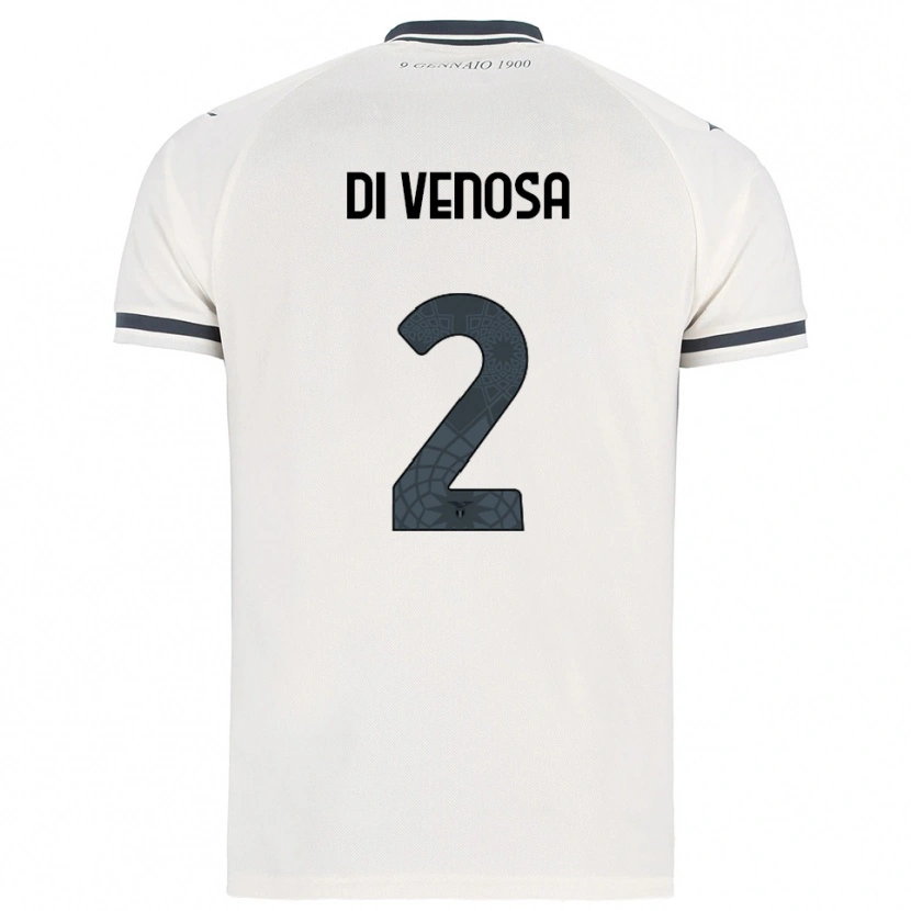 Danxen Heren Rocco Di Venosa #2 Wit Marineblauw Uitshirt Uittenue 2025/26 T-Shirt