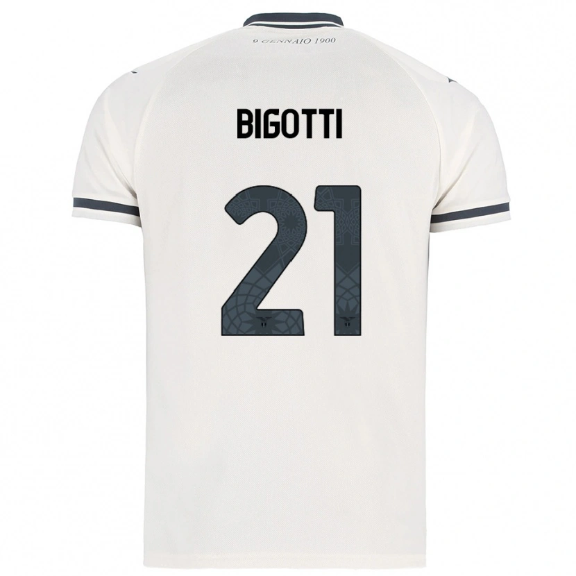 Danxen Heren Massimo Bigotti #21 Wit Marineblauw Uitshirt Uittenue 2025/26 T-Shirt