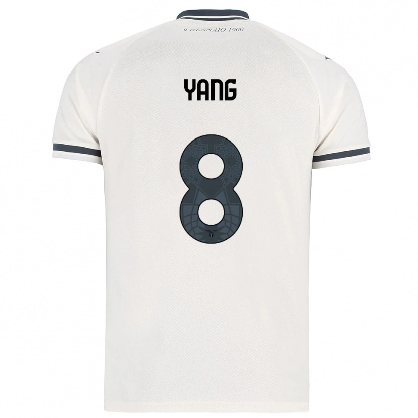 Danxen Heren Lina Yang #8 Wit Marineblauw Uitshirt Uittenue 2025/26 T-Shirt