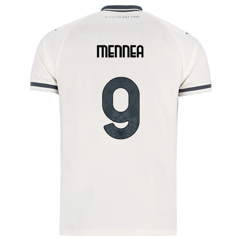 Danxen Heren Carmine Mennea #9 Wit Marineblauw Uitshirt Uittenue 2025/26 T-Shirt