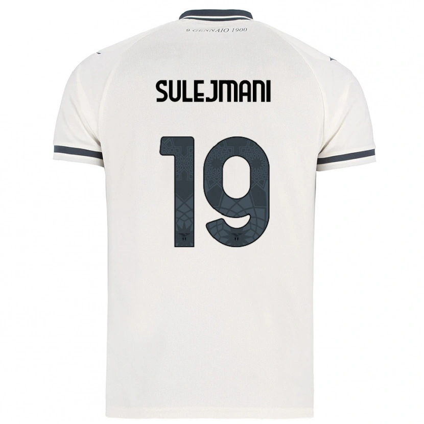 Danxen Heren Flavio Sulejmani #19 Wit Marineblauw Uitshirt Uittenue 2025/26 T-Shirt
