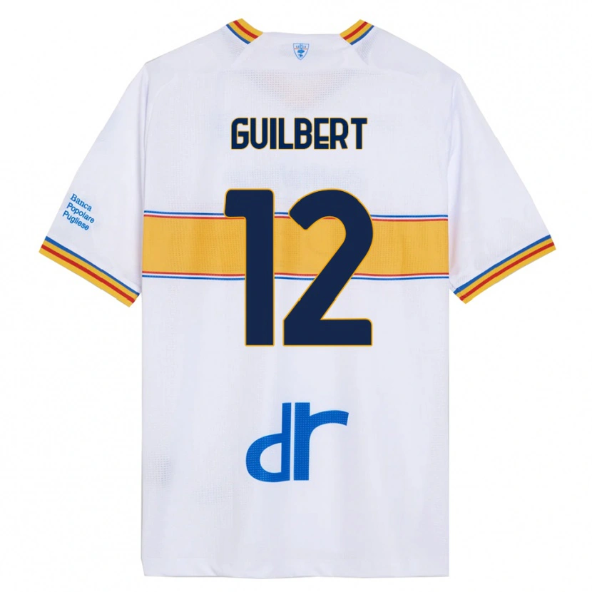 Danxen Heren Frédéric Guilbert #12 Wit Geel Uitshirt Uittenue 2025/26 T-Shirt