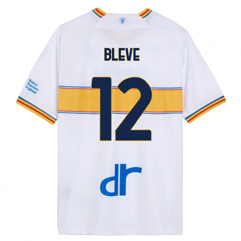Danxen Heren Daniele Bleve #12 Wit Geel Uitshirt Uittenue 2025/26 T-Shirt