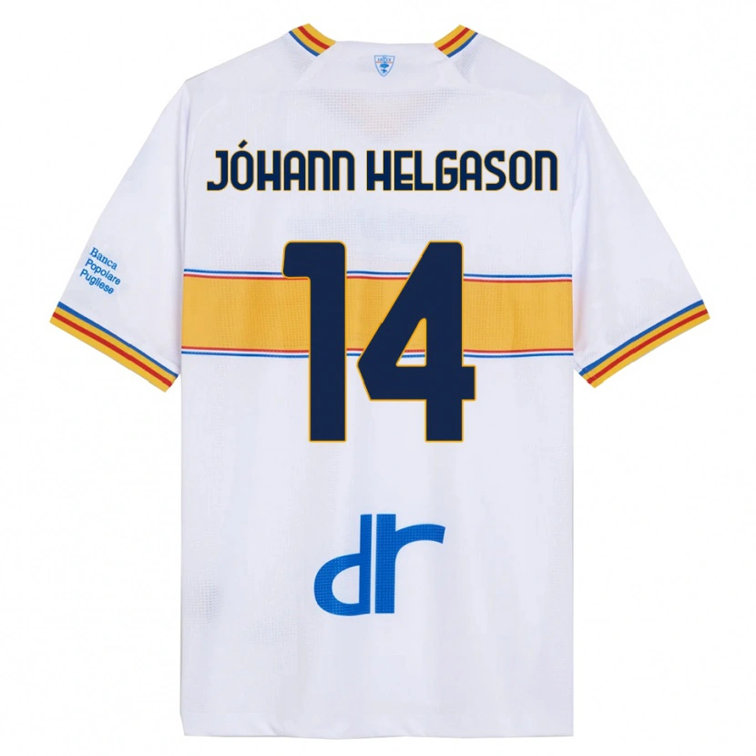 Danxen Heren Thórir Jóhann Helgason #14 Wit Geel Uitshirt Uittenue 2025/26 T-Shirt